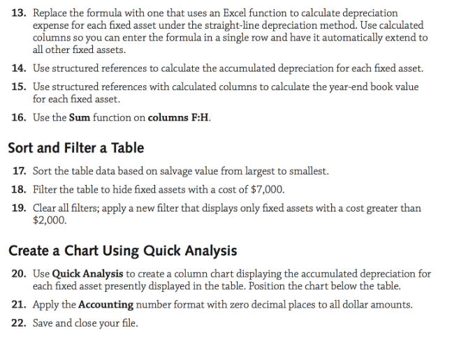 PASTE FROM EXCEL. THANKS EA6-A1 Complete a Depreciation Schedule for JCW Supplies