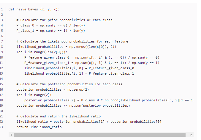 this problem, you will build a binary naive Bayes classiner. You will