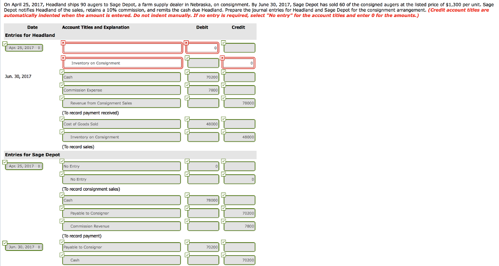 from the "List of Accounts" provided above. Problem 18-5 Headland Ranch &