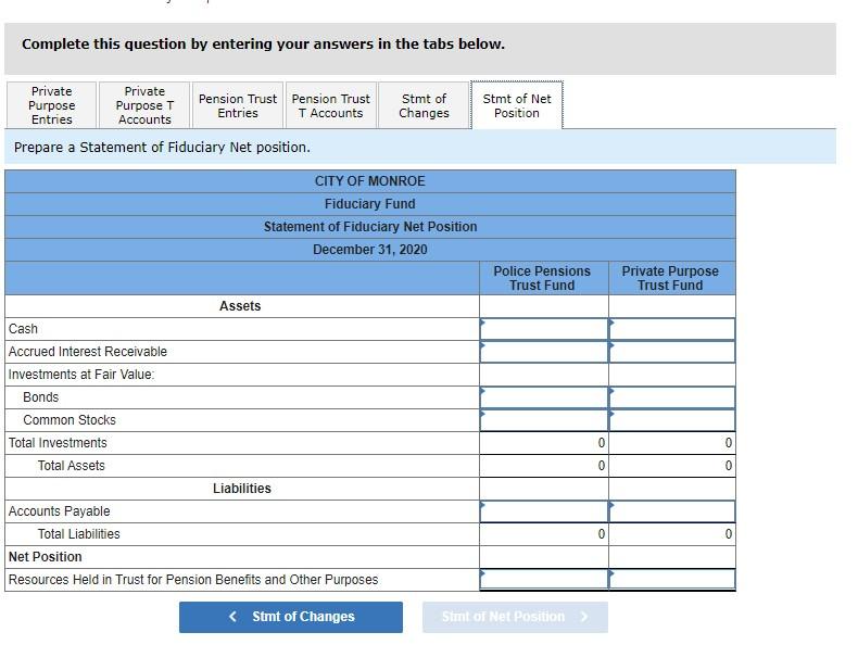 position Held in Trust Totals Debits Credits $ 50,500 7,500 750,000 $808,000