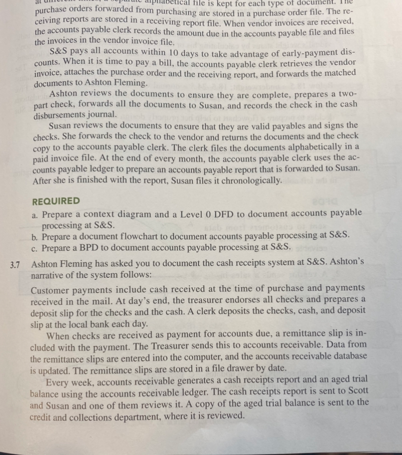  Just need you to do exercise 3.7. Required: Develop a context