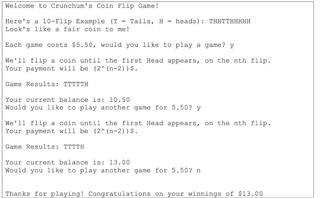 is missing the function definitions for coinflip()and coingame(): #include #include #include #include