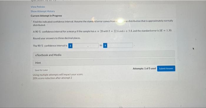  View Policies Show Attempt History Current Attempt in Progress Find the