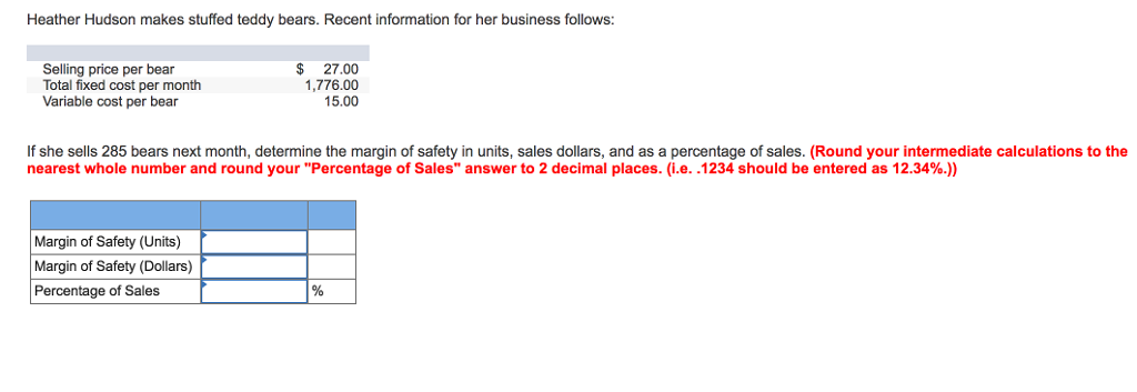 Heather Hudson makes stuffed teddy bears. Recent information for her business