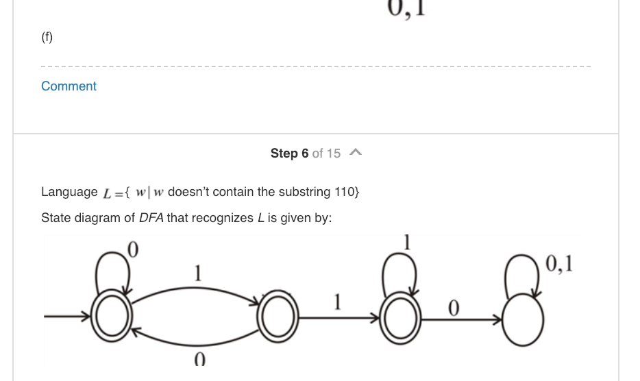 DFA: Sipser 1.6 a,d, 1.4f (Ensure that the transition function of each