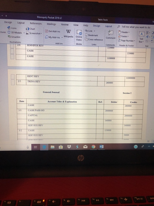 2. Post the transactions from the journal to the accounts in the