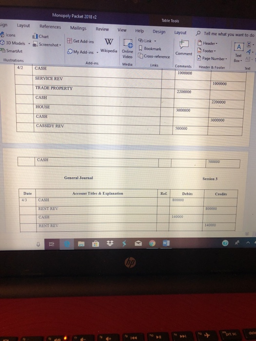 Use the "Post Ref" column in the journal to indicate that the