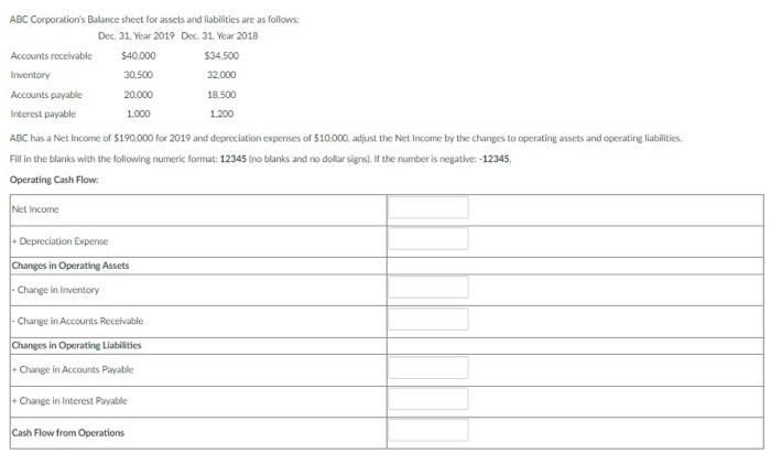 none Classifying Cash Flows Identify whether each of the following would be
