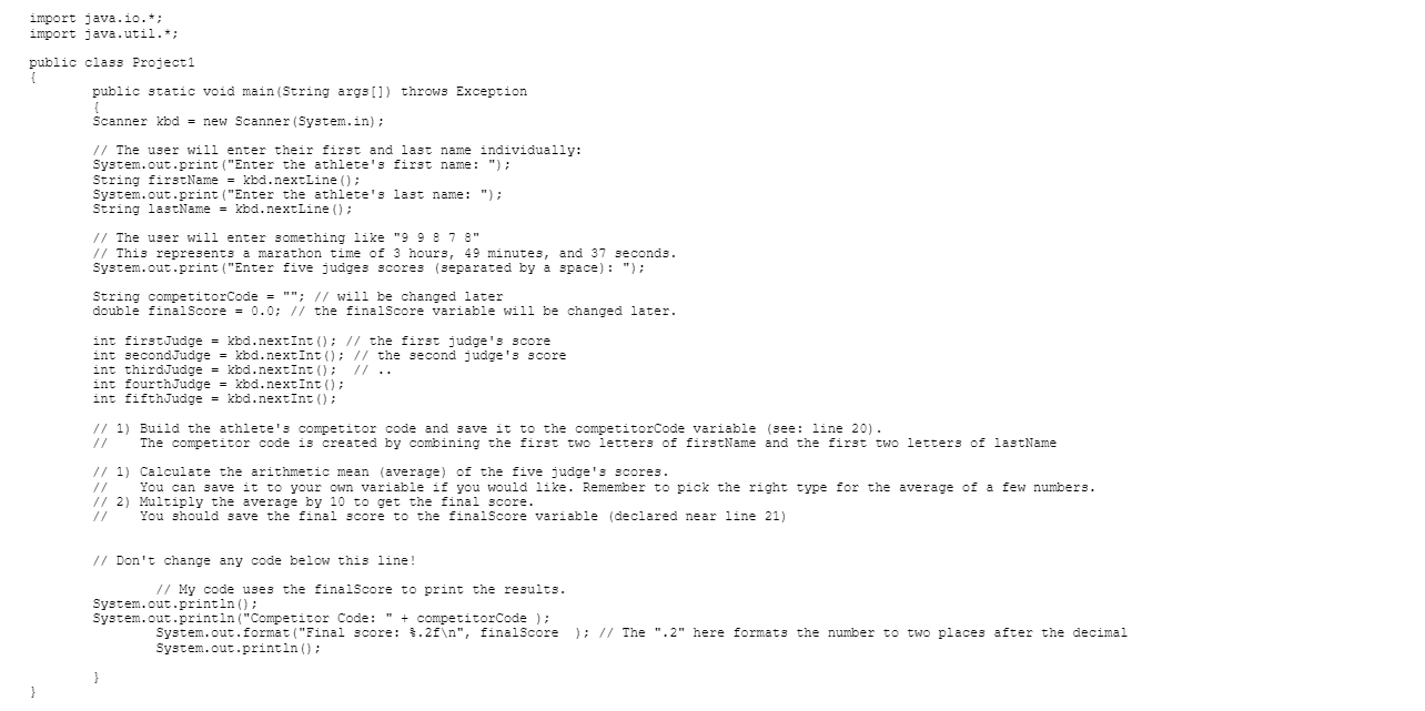 program to do two things: 1. Given the first and last name