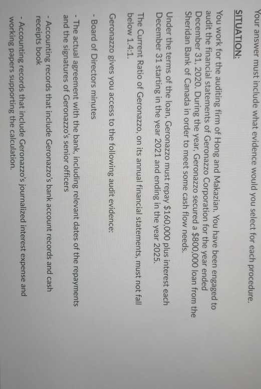 do NOT include any Testing of Controls] For the purposes of Substantive