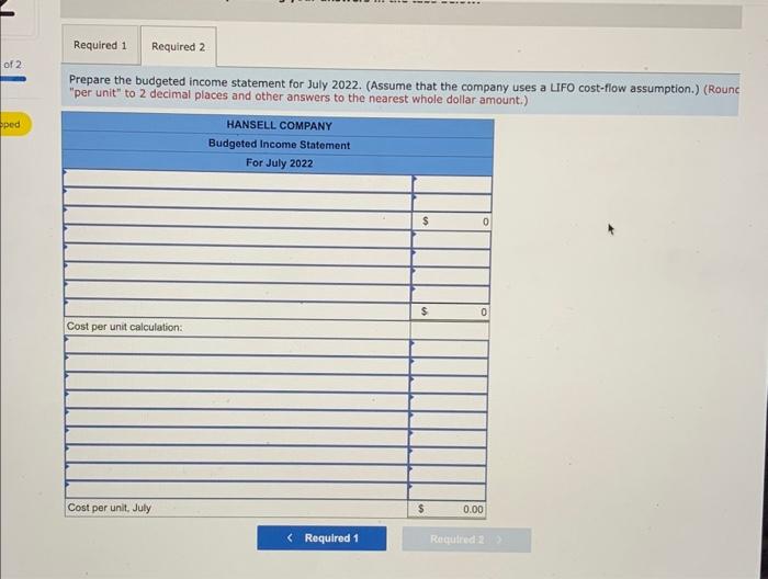 products, Duraflex, for July 2022. The firm sells the product for $95