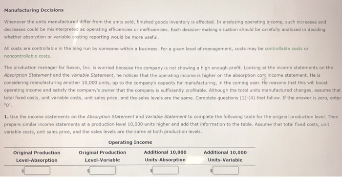 Sales $1,200,000 Cost of goods sold: Cost of goods manufactured $800,000 Ending