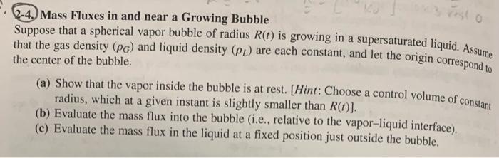 please answer all parts with a step by step solution 2-4. Mass