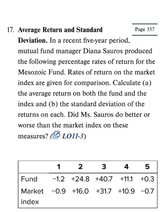 Calculate the expected return and standard deviation of Escapist. All three scenarios