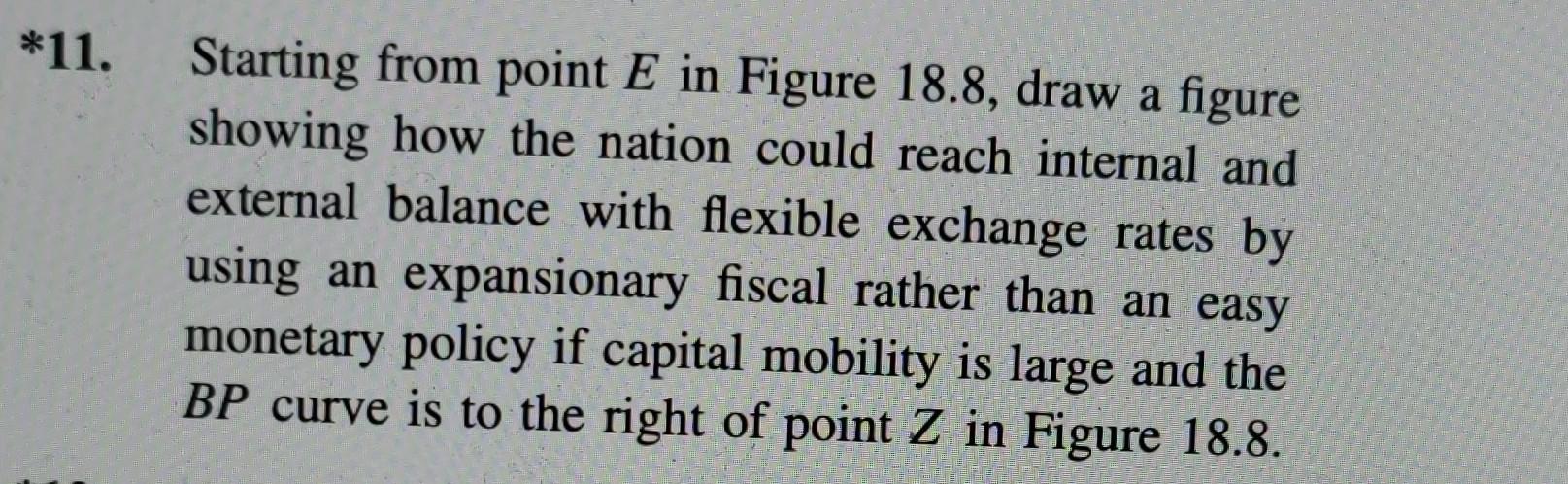  *11. Starting from point E in Figure 18.8, draw a figure