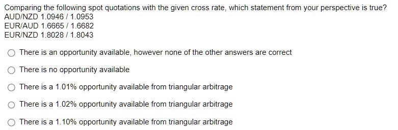 opportunity available from buying and selling EUR There is a 0.011% opportunity
