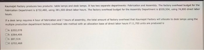 disk drives, tapes drives, and wire drives. The Indirect labor can be