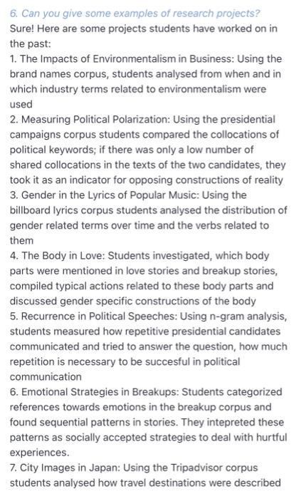  I just want maybe an example or any ideas that I