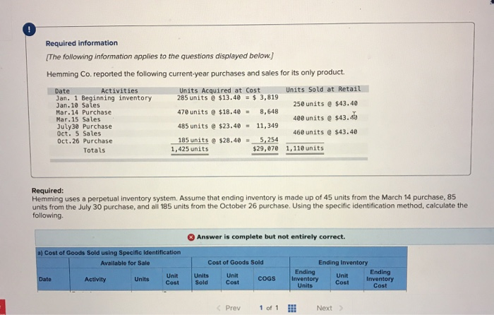  not sure what im doingfor gross margin using SI Required information