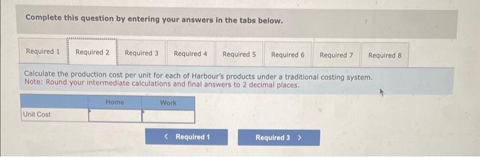 electronic tablets, the Home and the Work. Basic production information follows: Harbour