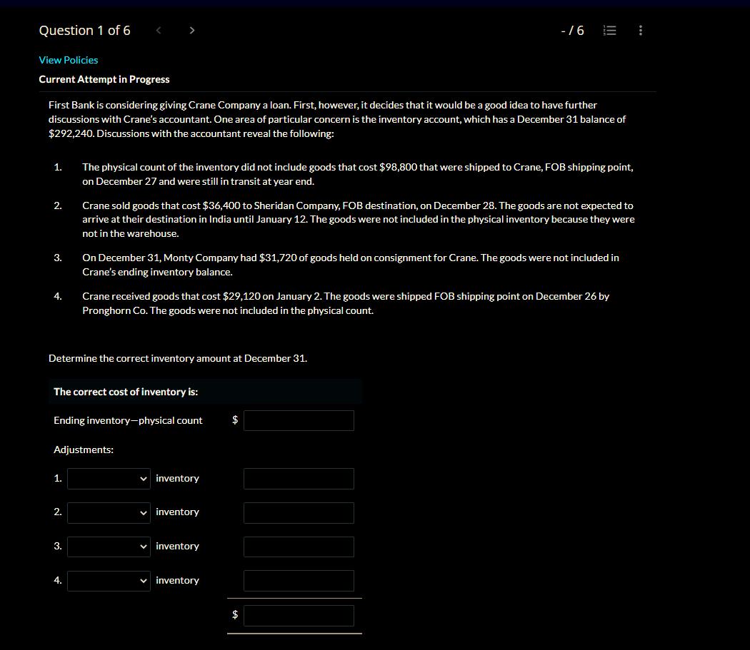  View Policies Current Attempt in Progress First Bank is considering giving
