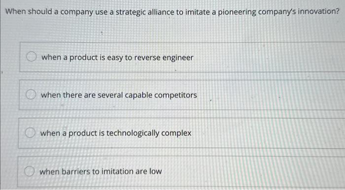 to imitation increase access to complementors reduce prices to stimulate demand get