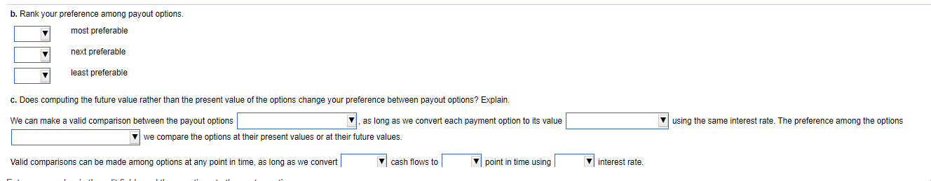 list as following (at any point in time, or only at the