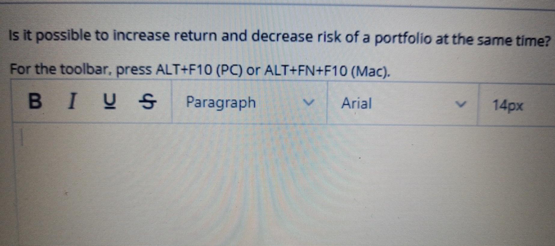 Is it possible to increase return and decrease risk of a