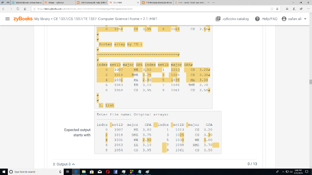 id, int size) { int i; for (i= 0; i >f_name; ifstream