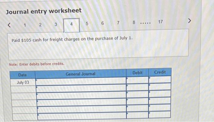 purchase on July 1 in Accounts Payable-Boden. July 1 Purchased aerchandise from