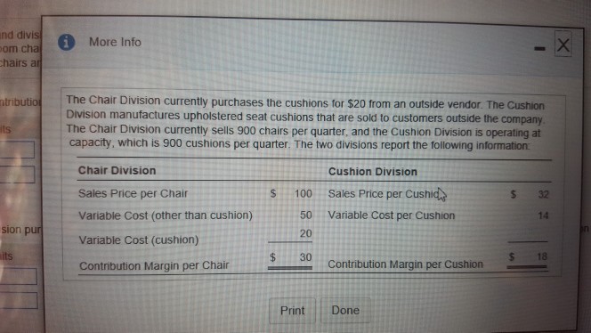 Costa Company is decentralized, and divisions are considered investment centers. Costa has