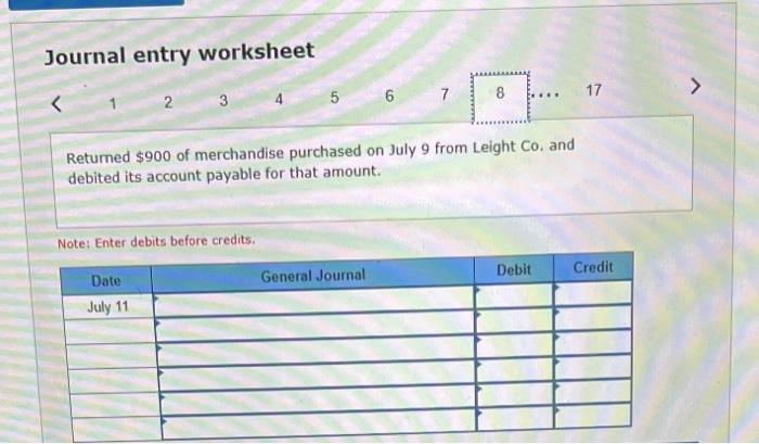 Jaly 2 . The. merchandise had cost ss33. 3 Paid 3105 cash