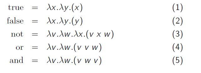 Lambda Calculus Using the definitions of boolean constants and operators presented in