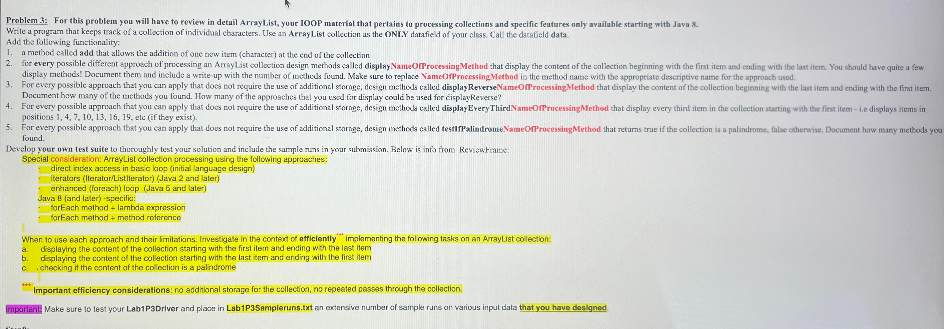  Problem 3: For this problem you will have to review in