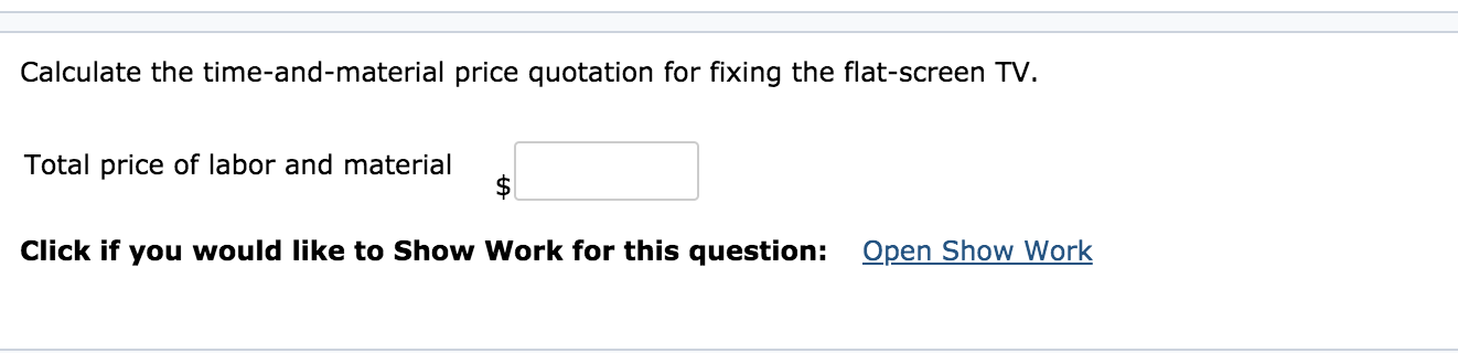time and material for 2020. SUTTON'S ELECTRONIC REPAIR SHOP Budgeted Costs for