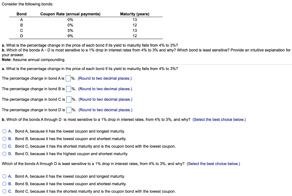D. Bond D, because it has the highest coupon and shortest