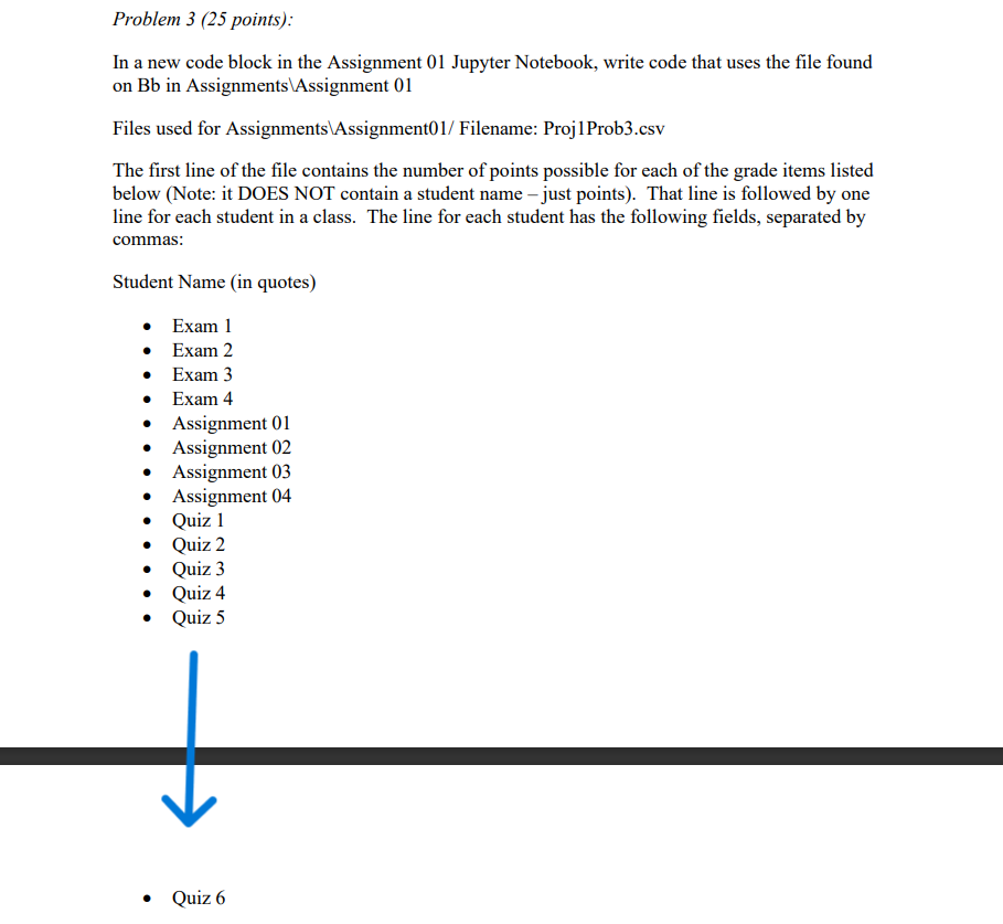  The output should contain: Average final grade earned for the class