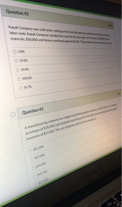 Inc. to determine cost of goods manufactured for the year Work in