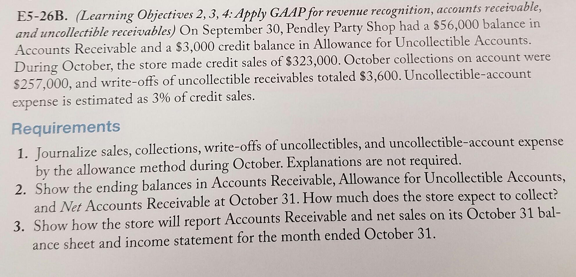 E5-26b. (learning objectives 2, 3 , 4: Apply GAAP for revenue