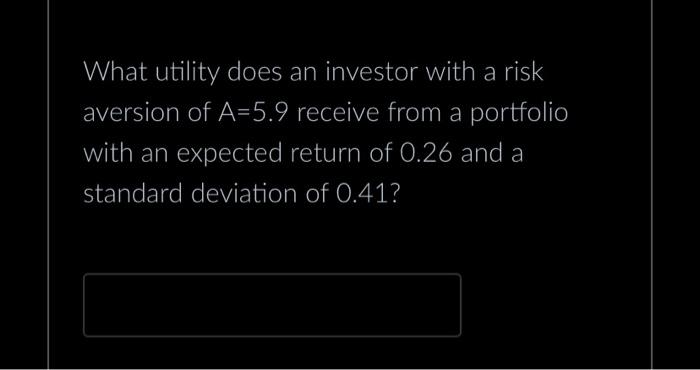and a risky asset with an expected return of 0.240 and standard