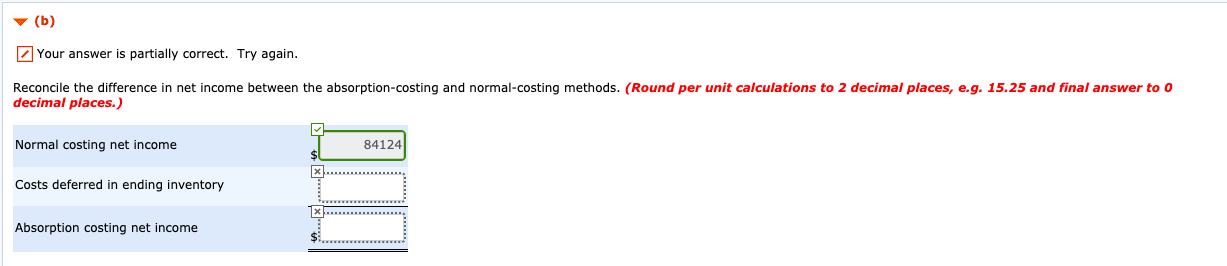 to 2 decimal places, e.g. 15.25 and final answer to 0 decimal