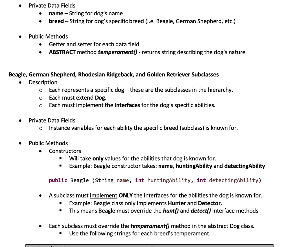 i am using for test 1. 2. Create a Java class called