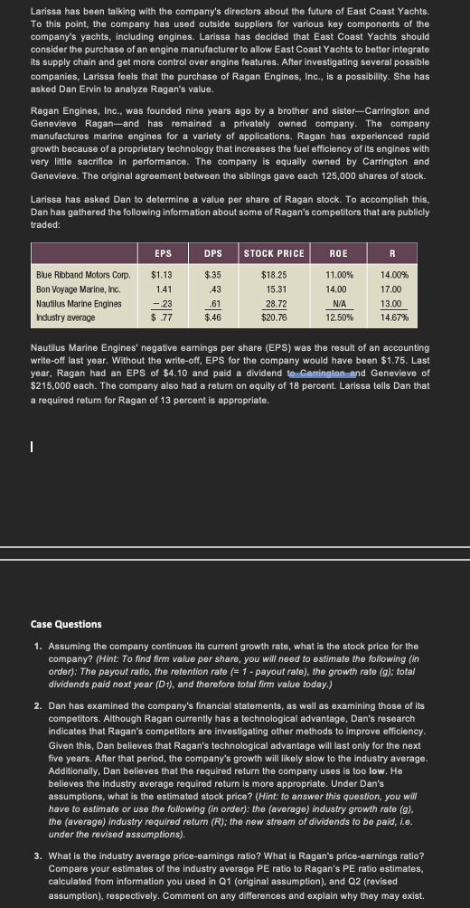  Need help with number 3!!! Larissa has been talking with the