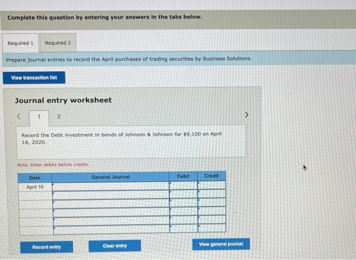 2020, balance sheet of Business Solutions, Santana Rey notes that the business