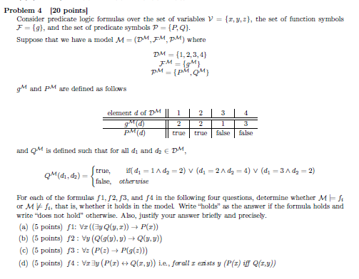 please answer a), b), c), and d) of problem 4 Problem 4