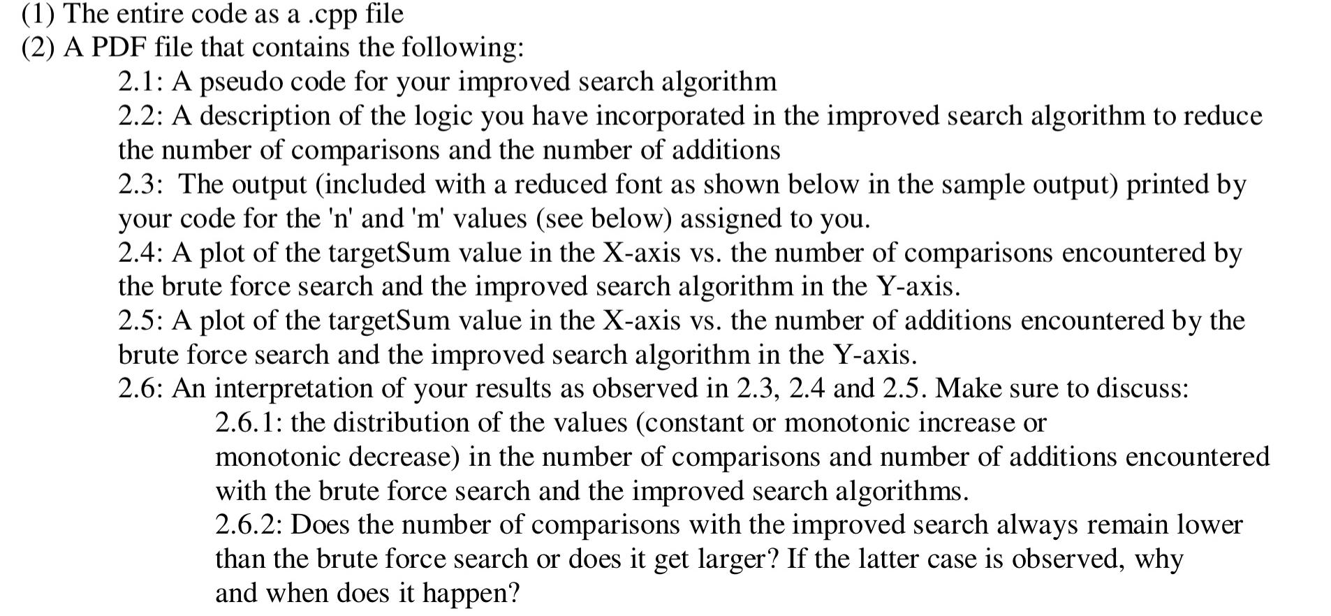 the given code that isnt as redundant as the brute force algorithm