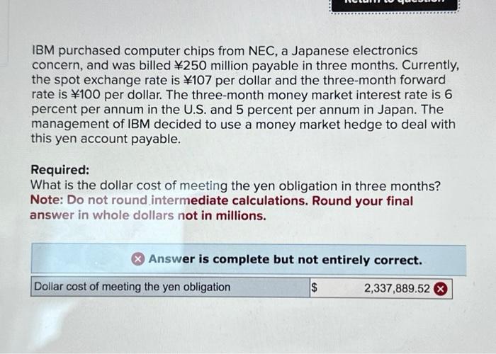 please IBM purchased computer chips from NEC, a Japanese electronics concern, and