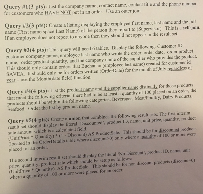  I need to double check, thank you! SQL Query #1 (3