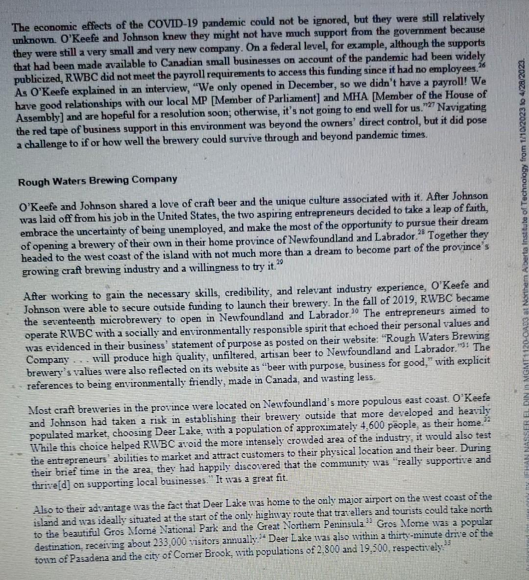 since the sale of its first pint a year earlier, and was