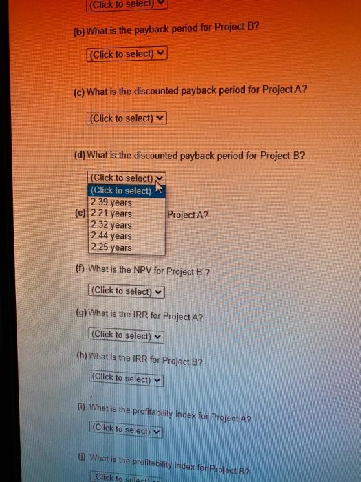 return on your investment Required: (a) What is the payback period for